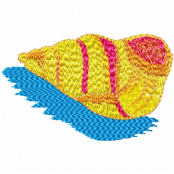 Seashell Embroidery Design 7 Seashell Embroidery Design 7